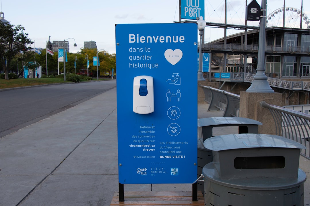 Photo multilingual signage